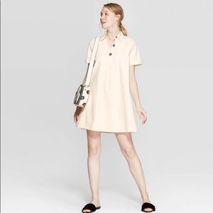 NWOT XS WHO WHAT WEAR Cream Dress.